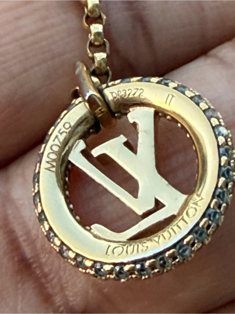 Louis Vuitton Gold Louise By Night Necklace